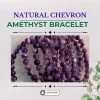 Natural Chevon Amethyst Bracelet