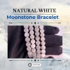 Natural White Moonstone Bracelet